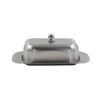 Stainless Steel Double Covered Butter Dish