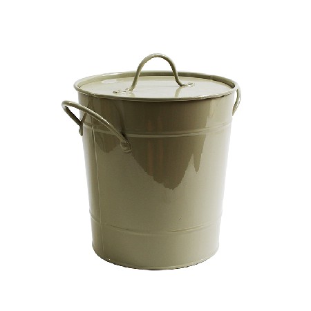 Power Coated Metal kitchen compost bin with filter