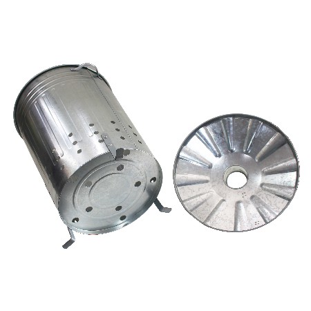 75L Galvanized metal home garden incinerator