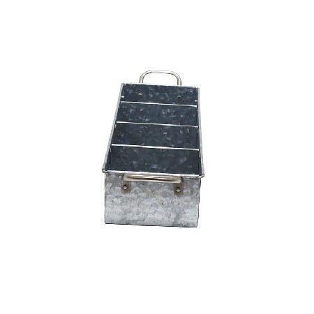 Galvanized steel rectangular tray with inner