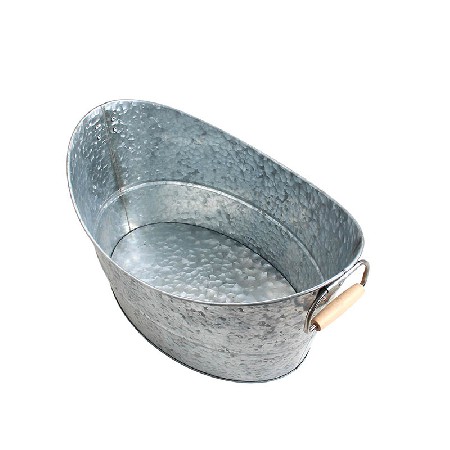 Custom outdoor oval metal galvanized iron beer tub