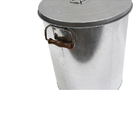 Galvanized Steel Fireproof Fireside Ash Bucket with Handles and Lid