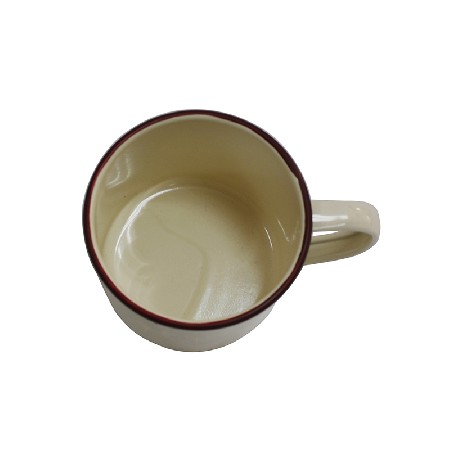 Cream Classic Country Metal Coffee and Tea Mug