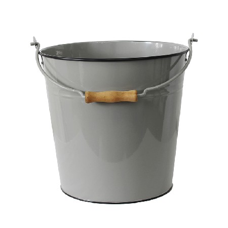 Mif garden brand power coated cream metal bucket