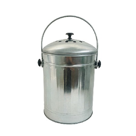 Galvanized Steel Indoor Countertop Kitchen Composter