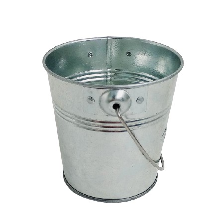 Custom Logo galvanized steel Sliver Mini Bucket For Decoration