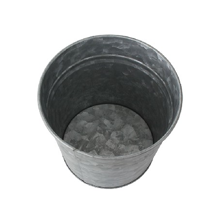 Custom printed galvanized metal garden round pots planter