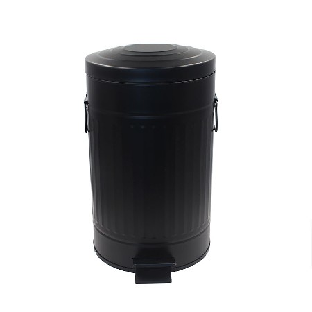 Large Capacity Removable Plastic Inner Galvanized Metal Step Trash Can