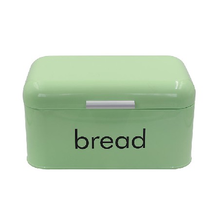 Green Metal Steel storage container Steel bread box for kitchen