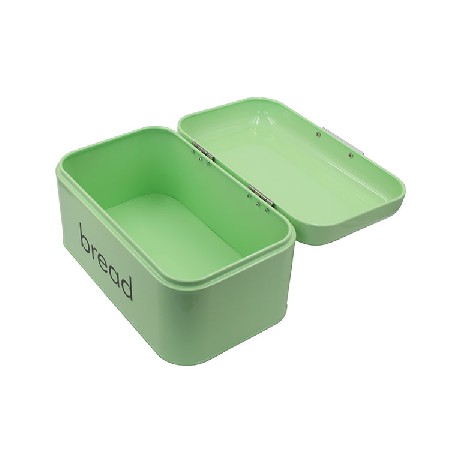 Green Metal Steel storage container Steel bread box for kitchen