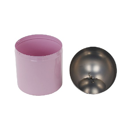 Mini Countertop Metal Steel Swing Lid Trash Can